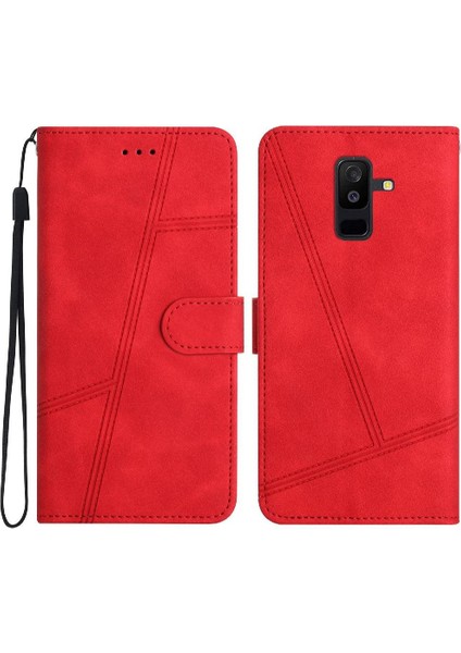 Samsung Galaxy A6 Artı 2018 Kart Yuvaları Tutucu Manyetik Tam Için Flip Case (Yurt Dışından)