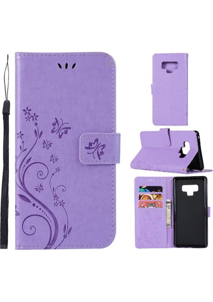 Samsung Galaxy Not 9 Bilek Kayışı Için Filp Durumda Kart Tutucu Kickstand Pu (Yurt Dışından)