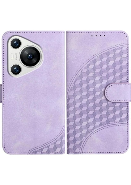 Huawei Pura 70 Pro Için Flip Case Pu Deri Kapak Çevirin Darbeye Deri (Yurt Dışından)