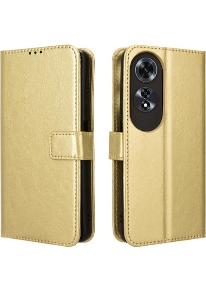 Oppo A60 4g Flip Kapak Için Kılıf Manyetik Cüzdan Kart Tutucu (Yurt Dışından)