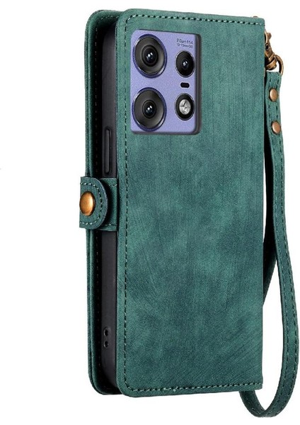 Motorola Kenar 50 Pro Için Flip Case Kapak Cüzdan Darbeye Basit (Yurt Dışından)