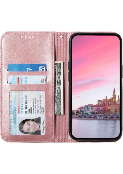 Manyi Mall Samsung Galaxy Flip Eşkenar Dörtgen Şekli El Kayışı Cüzdan Günlük Kullanım Için Flip Case (Yurt Dışından)