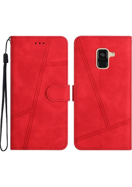 Samsung Galaxy A8 Artı 2018 Tam Koruma Için Flip Case Cüzdan Pu Bilek (Yurt Dışından)