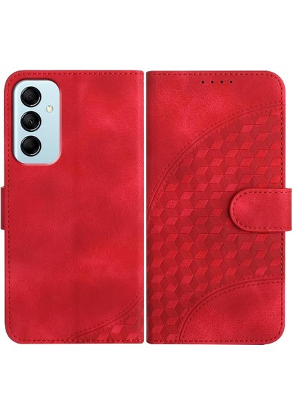 Samsung Galaxy M14 Geometrik Desen Pu Deri Flip Kapak Için Flip Case (Yurt Dışından)