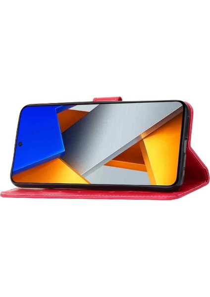 Xiaomi Poco M4 Pro 4g Için Pu Deri Manyetik Kapatma Kartı Durumda Bilek (Yurt Dışından) modelleri