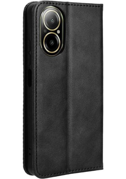 Realme 12 Lite 4g Cüzdan Pu Deri Manyetik Kapatma Için Kılıf (Yurt Dışından)