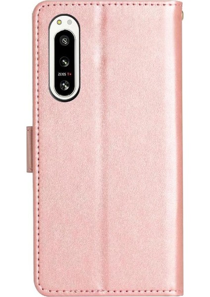 Sony Xperia 5 V Kickstand Kart Tutucu Için Filp Durumda Manyetik Kapatma Bilek (Yurt Dışından)