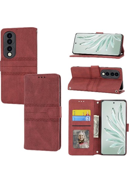 Onur Için Flip Case 80 Pro Pu Deri Manyetik Kapatma Cüzdan Kılıf (Yurt Dışından)