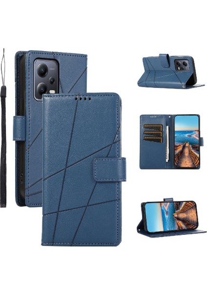 Xiaomi Redmi Not 12 Için Flip Case 5g Kickstand Şok Emici Üç (Yurt Dışından)