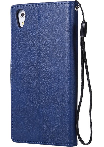 Sony Xperia Z5 Yüksek Kaliteli Deri Klasik Düz Renk ile Flip Case (Yurt Dışından)