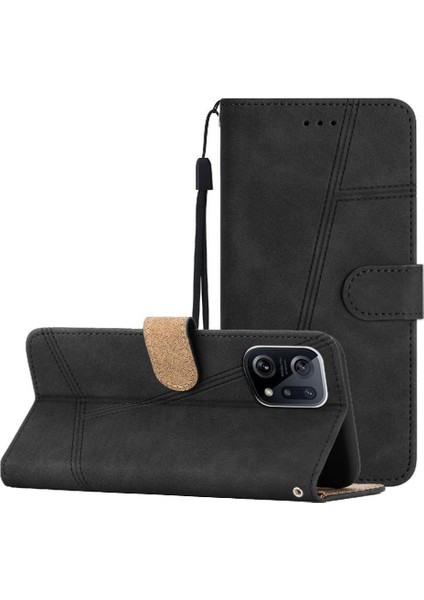 Oppo Bulmak Için Flip Case X5 Bilek Kayışı Flip Folio Tam Koruma Cüzdan (Yurt Dışından)