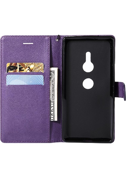 Sony Xperia Xz2 Için Flip Case Yüksek Kalite Deri Iş Cüzdan Telefon (Yurt Dışından) modelleri