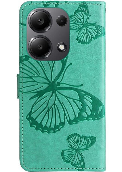 Xiaomi Poco M6 Pro 4g Için Flip Case Pu Deri Kart Yuvası Standı ile Çevirin (Yurt Dışından)
