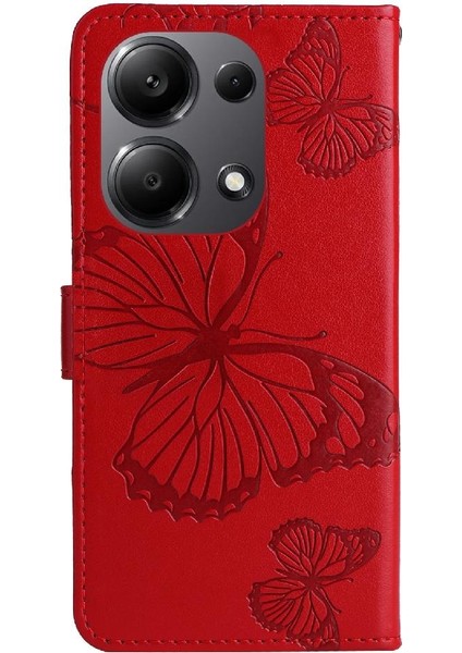 Xiaomi Poco M6 Pro 4g Için Flip Case Pu Deri Kart Yuvası Standı ile Çevirin (Yurt Dışından)