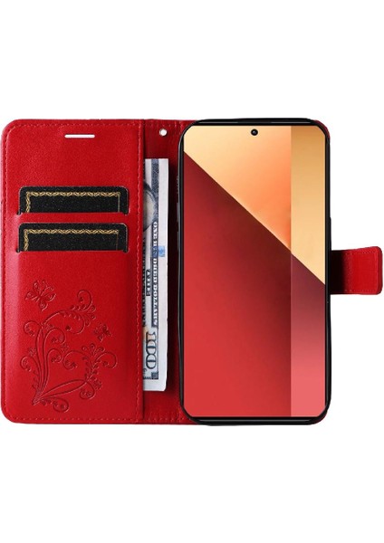 Xiaomi Poco M6 Pro 4g Için Flip Case Pu Deri Kart Yuvası Standı ile Çevirin (Yurt Dışından)