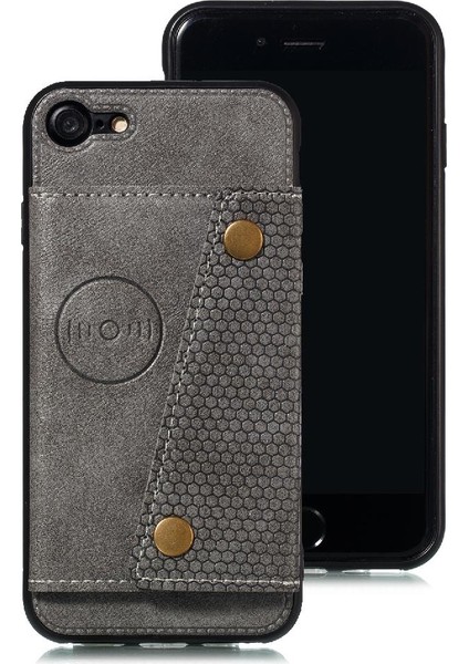 Iphone 8 Için Cüzdan Kılıf Cüzdan Kılıf Darbeye Koruyucu Kickstand Kart (Yurt Dışından)