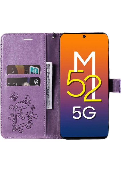 Samsung Galaxy M52 5g Darbeye Kapak Flip Kickstand Pu Deri (Yurt Dışından)