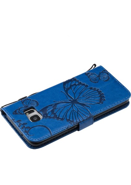 Samsung Galaxy S7 Kenar Flip Kickstand Darbeye Kapak Pu Deri (Yurt Dışından)