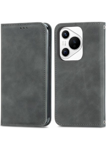 Manyi Mall Huawei Pura 70 Için Flip Case Darbeye Kapak Basit Iş Cüzdan (Yurt Dışından)