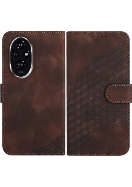 Onur Için Flip Case 200 Geometrik Desen Manyetik Kart Tutucu Flip Pu (Yurt Dışından)