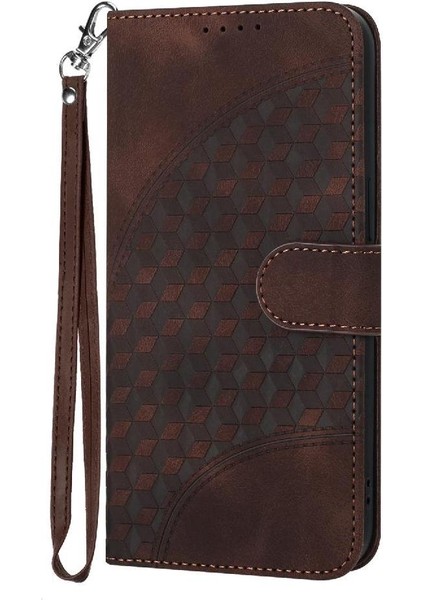 Onur Için Flip Case 200 Geometrik Desen Manyetik Kart Tutucu Flip Pu (Yurt Dışından)