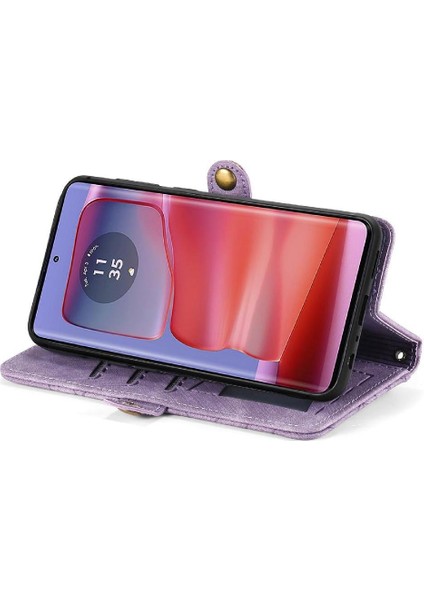 Motorola Kenar 50 Pro Için Flip Case Kapak Cüzdan Darbeye Basit (Yurt Dışından) fiyatları