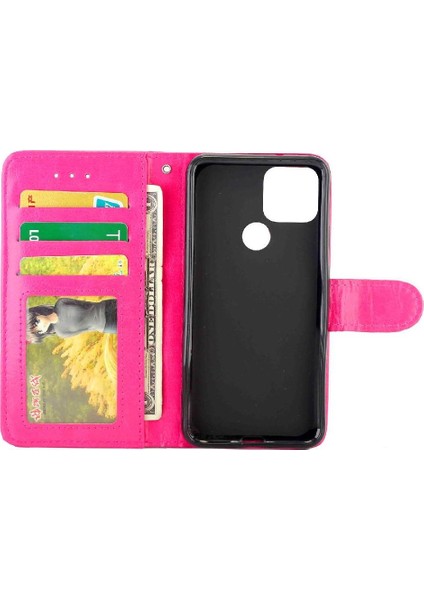 Google Piksel 5 Manyetik Kapatma Kart Tutucu Pu Deri Için Flip Case (Yurt Dışından)