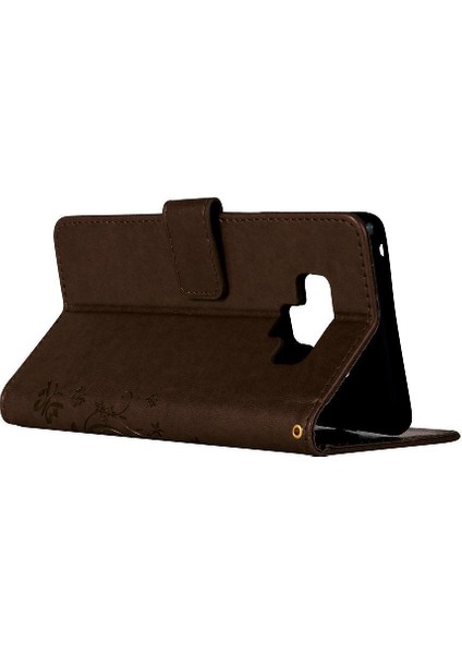 Samsung Galaxy Not 9 Bilek Kayışı Için Filp Durumda Kart Tutucu Kickstand Pu (Yurt Dışından)