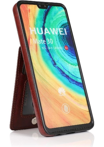 Manyi Mall Huawei Mate 30 Manyetik Toka Kickstand Kart Tutucu ile Uyumlu (Yurt Dışından)