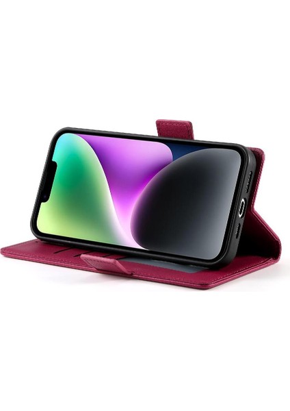 IPhone 14 Cüzdan Günlük Kullanım Için Flip Case Kartvizit Yuvaları (Yurt Dışından) fırsatları