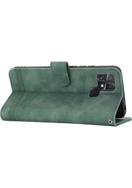 Xiaomi Poco C40 Premium Nakit Cep Kart Yuvaları Bileklik Için Flip Case (Yurt Dışından)