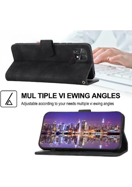 Xiaomi Poco C40 Premium Nakit Cep Kart Yuvaları Bileklik Için Flip Case (Yurt Dışından)