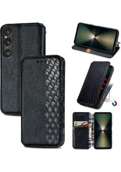Sony Xperia 1 Vı Için Flip Case Deri Kılıf Kapak Kapak Cüzdan Fonksiyonu (Yurt Dışından)