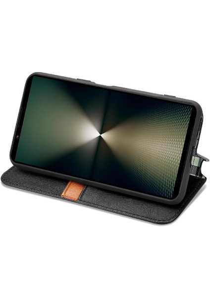 Sony Xperia 1 Vı Için Flip Case Deri Kılıf Kapak Kapak Cüzdan Fonksiyonu (Yurt Dışından)