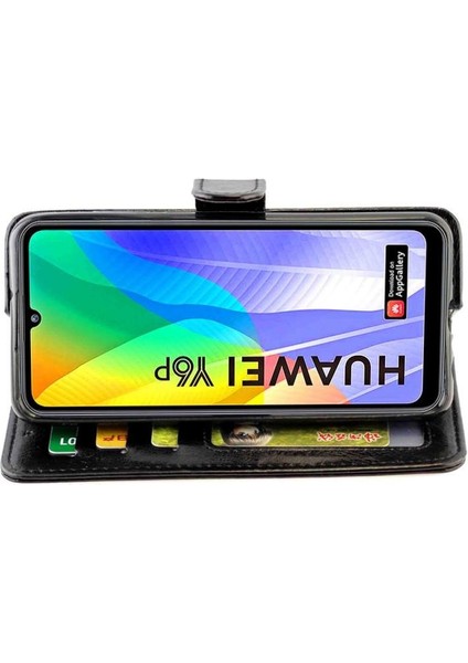 Huawei Y6P Kickstand Pu Deri Darbeye Dayanıklı Kart Tutucu Için Flip Case (Yurt Dışından) modelleri