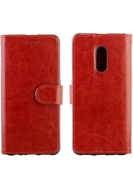 Realme x Kickstand Kart Tutucu Pu Deri Darbeye Dayanıklı Için Flip Case (Yurt Dışından)