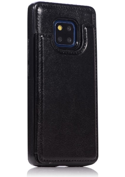 Cüzdan Kılıf Için Huawei Mate 20 Pro Kart Yuvaları Pu Deri Çift Manyetik (Yurt Dışından)