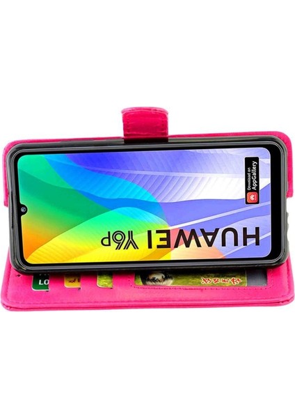 Huawei Y6P Kickstand Pu Deri Darbeye Dayanıklı Kart Tutucu Için Flip Case (Yurt Dışından) modelleri