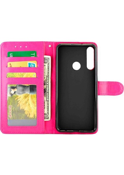 Huawei Y6P Kickstand Pu Deri Darbeye Dayanıklı Kart Tutucu Için Flip Case (Yurt Dışından) fırsatları
