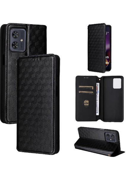 Motorola Moto G54 5g Pu Deri Kart Yuvaları Tutucu Manyetik 3D (Yurt Dışından)