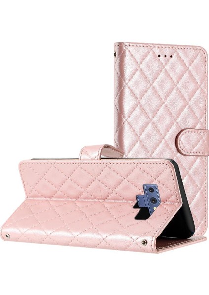 Samsung Galaxy Not 9 Için Flip Case Kart Yuvaları Tutucu Manyetik Folio Tpu (Yurt Dışından)
