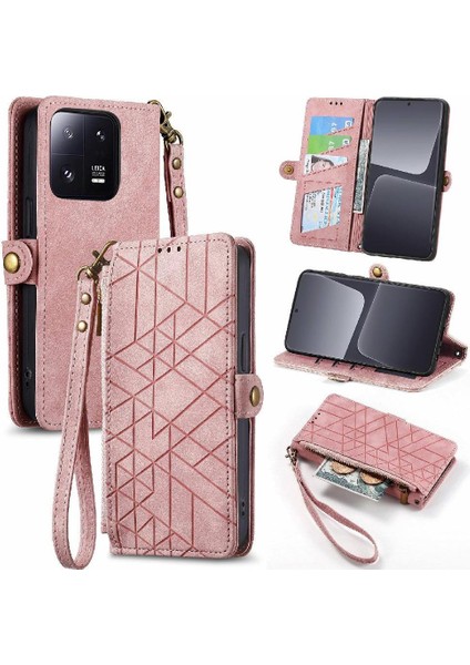Xiaomi 13 Için Flip Case Darbeye Kapak Kılıf Basit Cüzdan (Yurt Dışından)