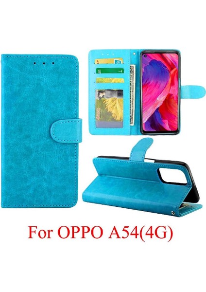Oppo A54 4g Kart Tutucu Için Flip Case Darbeye Dayanıklı Manyetik Kapatma Pu (Yurt Dışından) fırsatları