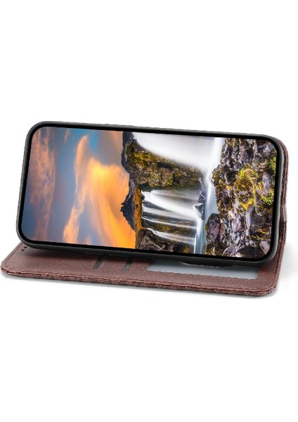 Xiaomi 14 Pro Için Flip Case El Kayışı Standı Eşkenar Dörtgen Şekli Günlük Kullanım Cüzdan (Yurt Dışından)