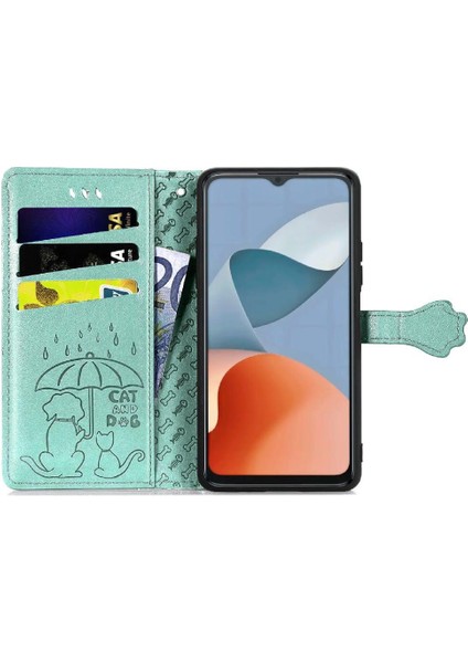 Zte A34 Karikatür Hayvanlar Için Flip Case Kısa Kayış Deri Kılıf Kapak Çevirin (Yurt Dışından) modelleri