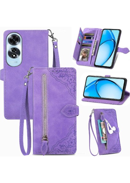 Oppo A60 4g Flip Fermuar Tarzı Iş Cüzdan Çoklu Kart Için Flip Case (Yurt Dışından)