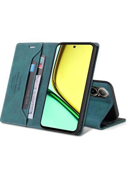 Realme C67 4g Iki Kart Yuvaları Kickstand Premium Deri Için Flip Case (Yurt Dışından) indirimleri