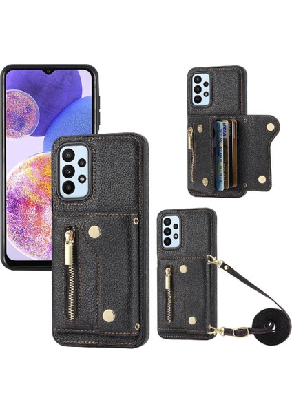 Samsung Galaxy A05S Hafif Uzun Kayış Mini Sırt Çantası Büyük (Yurt Dışından)