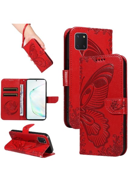 Samsung Galaxy NOTE10 Lite Yüksek Kaliteli Deri Kredi ile Flip Case (Yurt Dışından)