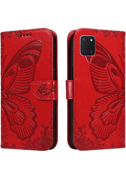 Samsung Galaxy NOTE10 Lite Yüksek Kaliteli Deri Kredi ile Flip Case (Yurt Dışından)